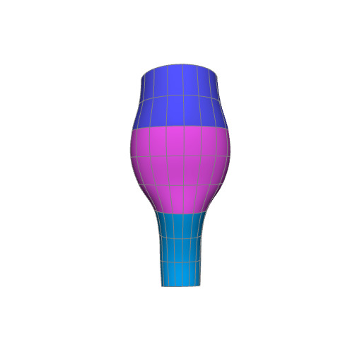 Rendering of the human brainstem scaffold.