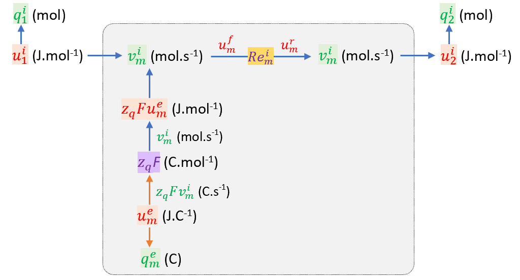 Schematic and bond graph of the model